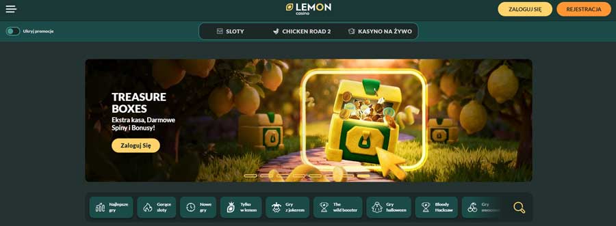 Lemon Casino: 50 Free Spins Bez Depozytu