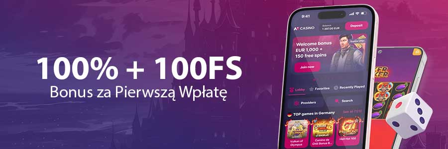 NV: 100% + 100FS za Pierwszą Wpłatę